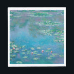 Claude Monet. Water Lilies. French impressionism Napkin<br><div class="desc">Claude Monet "Water Lilies" napkin.</div>