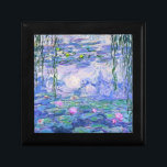 Claude Monet Water Lilies French Impressionist Art Gift Box<br><div class="desc">Claude Monet Water Lilies French Impressionist Art
Water Lilies (or Nympheas ) is a series of approximately 250 oil paintings by French Impressionist Claude Monet. The paintings depict Monet's flower garden at Giverny.</div>