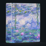 Claude Monet Water Lilies French Impressionist Art Mini Binder<br><div class="desc">Claude Monet Water Lilies French Impressionist Art
Water Lilies (or Nympheas ) is a series of approximately 250 oil paintings by French Impressionist Claude Monet. The paintings depict Monet's flower garden at Giverny.</div>