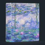 Claude Monet Water Lilies French Impressionist Art Mini Binder<br><div class="desc">Claude Monet Water Lilies French Impressionist Art
Water Lilies (or Nympheas ) is a series of approximately 250 oil paintings by French Impressionist Claude Monet. The paintings depict Monet's flower garden at Giverny.</div>