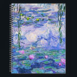 Claude Monet Water Lilies French Impressionist Art Notebook<br><div class="desc">Claude Monet Water Lilies French Impressionist Art
Water Lilies (or Nympheas ) is a series of approximately 250 oil paintings by French Impressionist Claude Monet. The paintings depict Monet's flower garden at Giverny.</div>
