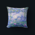 Claude Monet Water Lilies French Impressionist Art Throw Pillow<br><div class="desc">Claude Monet Water Lilies French Impressionist Art
Water Lilies (or Nympheas ) is a series of approximately 250 oil paintings by French Impressionist Claude Monet. The paintings depict Monet's flower garden at Giverny.</div>