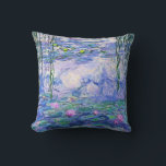 Claude Monet Water Lilies French Impressionist Art Throw Pillow<br><div class="desc">Claude Monet Water Lilies French Impressionist Art
Water Lilies (or Nympheas ) is a series of approximately 250 oil paintings by French Impressionist Claude Monet. The paintings depict Monet's flower garden at Giverny.</div>