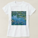 Claude Monet Water Lilies GalleryHD Fine Art T-Shirt<br><div class="desc">Claude Monet. Water Lilies. c. 1906. Oil on canvas painting.</div>