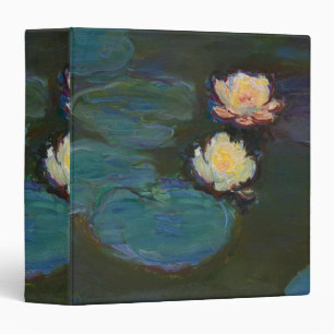 Claude Monet Water Lilies Impressionist Oil Art Binder