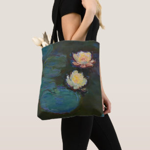 Claude Monet Water Lilies Impressionist Oil Art Tote Bag