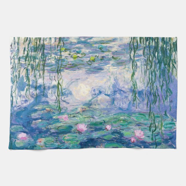 CLAUDE MONET - Water lilies Kitchen Towel (Horizontal)