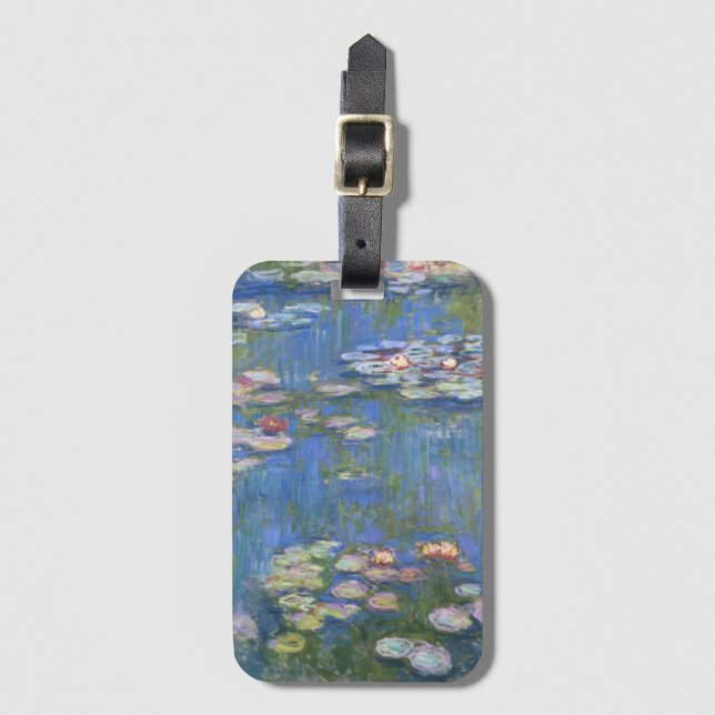 Claude Monet // Water Lilies Luggage Tag (Front Vertical)