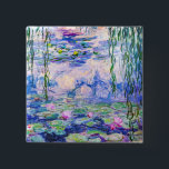 Claude Monet - Water Lilies / Nympheas 1919 2 Inch Square Button<br><div class="desc">Water Lilies / Nympheas (W.1852) - Claude Monet,  Oil on Canvas,  1916-1919</div>