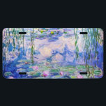 Claude Monet - Water Lilies / Nympheas 1919 License Plate<br><div class="desc">Water Lilies / Nympheas (W.1852) - Claude Monet,  Oil on Canvas,  1916-1919</div>