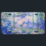 Claude Monet - Water Lilies / Nympheas 1919 License Plate<br><div class="desc">Water Lilies / Nympheas (W.1852) - Claude Monet,  Oil on Canvas,  1916-1919</div>