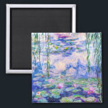Claude Monet - Water Lilies / Nympheas 1919 Magnet<br><div class="desc">Water Lilies / Nympheas (W.1852) - Claude Monet,  Oil on Canvas,  1916-1919</div>