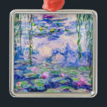 Claude Monet - Water Lilies / Nympheas 1919 Metal Ornament<br><div class="desc">Water Lilies / Nympheas (W.1852) - Claude Monet,  Oil on Canvas,  1916-1919</div>