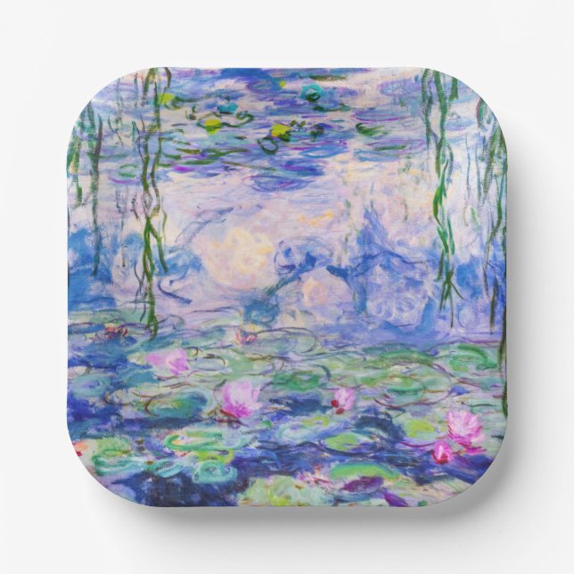 Claude Monet - Water Lilies / Nympheas 1919 Paper Plate (Front)