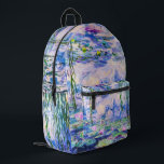 Claude Monet - Water Lilies / Nympheas 1919 Printed Backpack<br><div class="desc">Water Lilies / Nympheas (W.1852) - Claude Monet,  Oil on Canvas,  1916-1919</div>