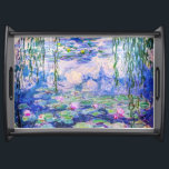 Claude Monet - Water Lilies / Nympheas 1919 Serving Tray<br><div class="desc">Water Lilies / Nympheas (W.1852) - Claude Monet,  Oil on Canvas,  1916-1919</div>