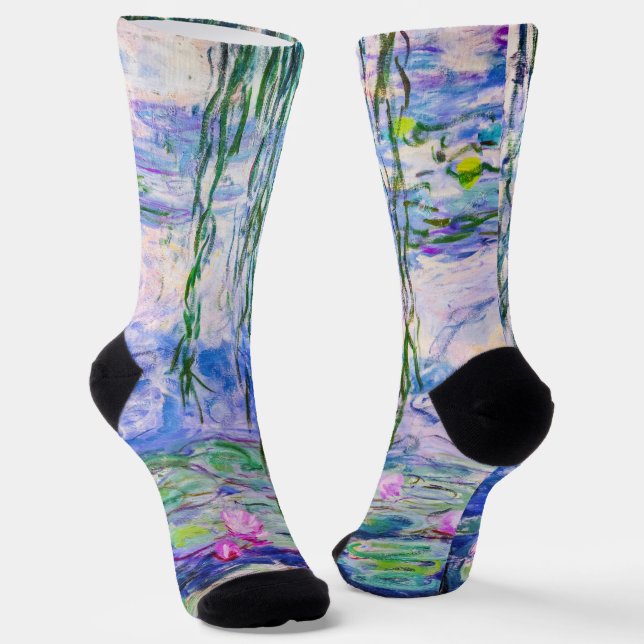 Claude Monet - Water Lilies / Nympheas 1919 Socks (Angled)