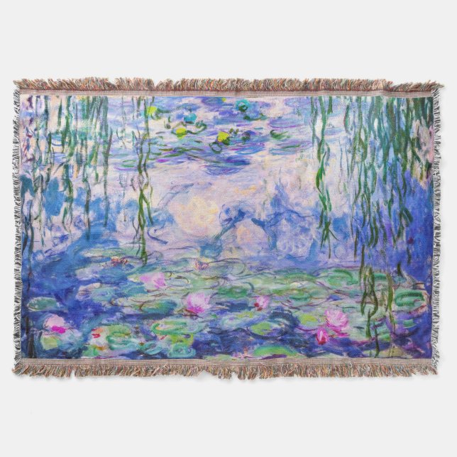 Claude Monet - Water Lilies / Nympheas 1919 Throw Blanket (Front)
