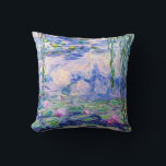 Claude Monet - Water Lilies / Nympheas 1919 Throw Pillow<br><div class="desc">Water Lilies / Nympheas (W.1852) - Claude Monet,  Oil on Canvas,  1916-1919</div>
