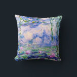Claude Monet - Water Lilies / Nympheas 1919 Throw Pillow<br><div class="desc">Water Lilies / Nympheas (W.1852) - Claude Monet,  Oil on Canvas,  1916-1919</div>
