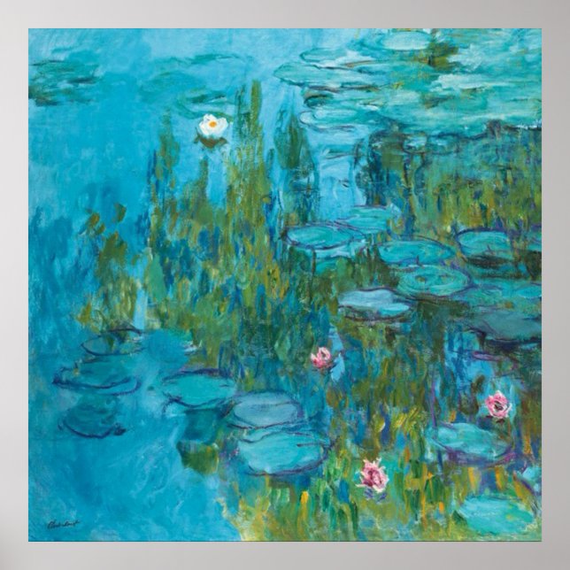 Claude Monet Water Lilies Nymphéas GalleryHD Poster (Front)