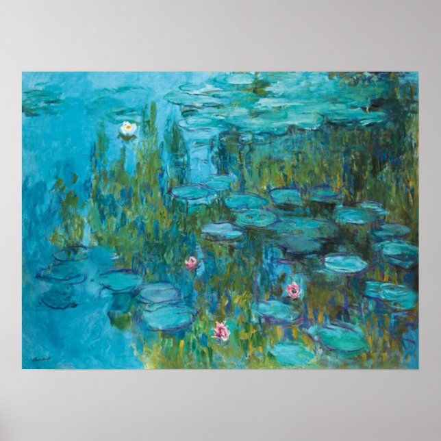 Claude Monet Water Lilies Nymphéas GalleryHD Poster (Front)