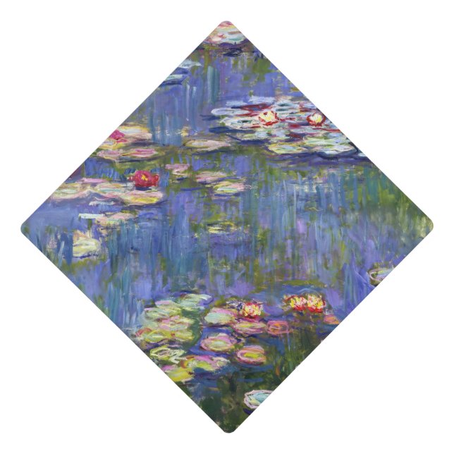 Claude Monet - Water Lilies / Nympheas Graduation Cap Topper (Front)