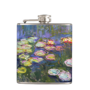 Claude Monet - Water Lilies / Nympheas Hip Flask