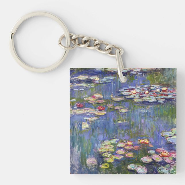 Claude Monet - Water Lilies / Nympheas Keychain (Front)