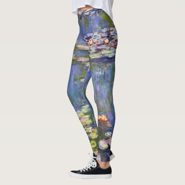 Claude Monet - Water Lilies / Nympheas Leggings (Left)