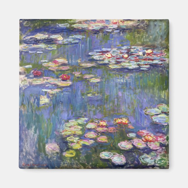 Claude Monet - Water Lilies / Nympheas Magnet (Front)