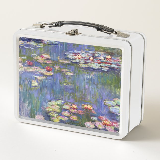 Claude Monet - Water Lilies / Nympheas Metal Lunch Box (Front)