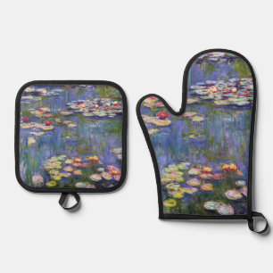 Claude Monet - Water Lilies / Nympheas Oven Mitt & Pot Holder Set