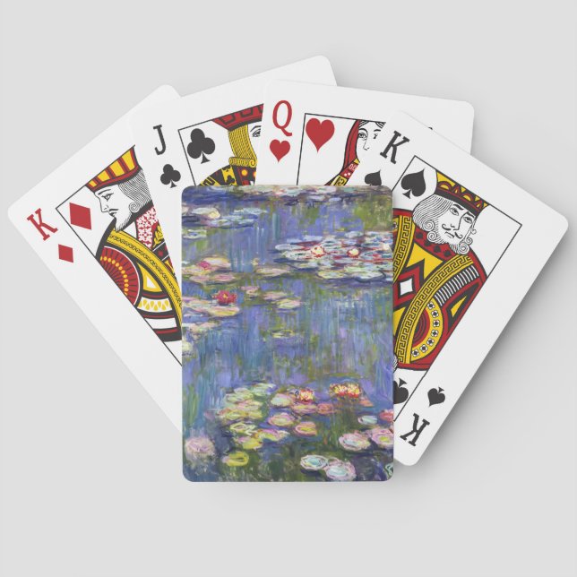 Claude Monet - Water Lilies / Nympheas Playing Cards (Back)