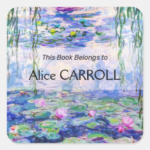 Claude Monet - Water Lilies / Nympheas Square Sticker