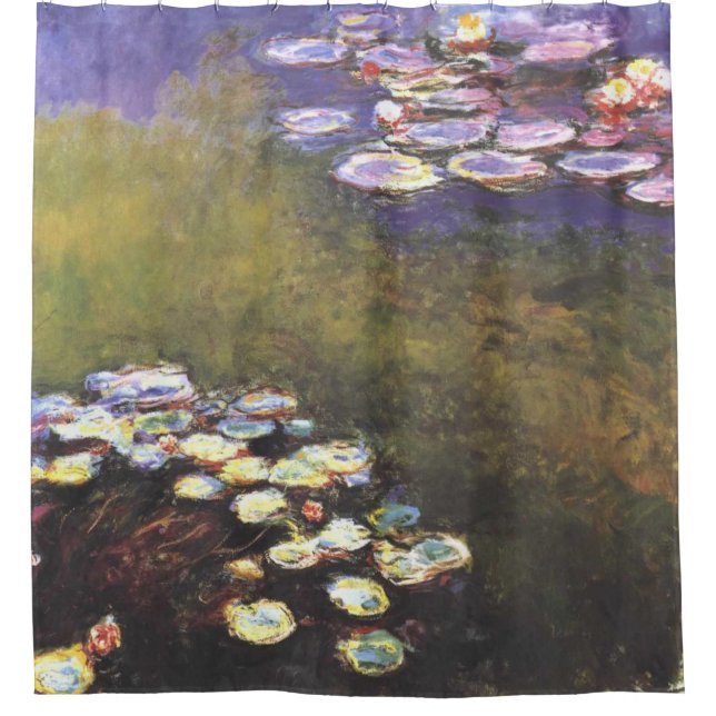 Claude Monet, Water Lilies, on Green and Purple (Front)