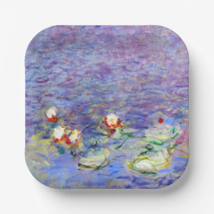 Claude Monet - Water Lilies Paper Plate