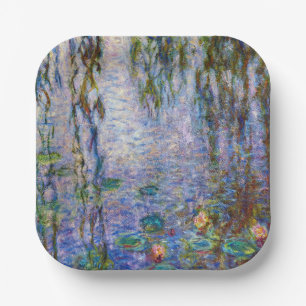 Claude Monet - Water Lilies Paper Plate