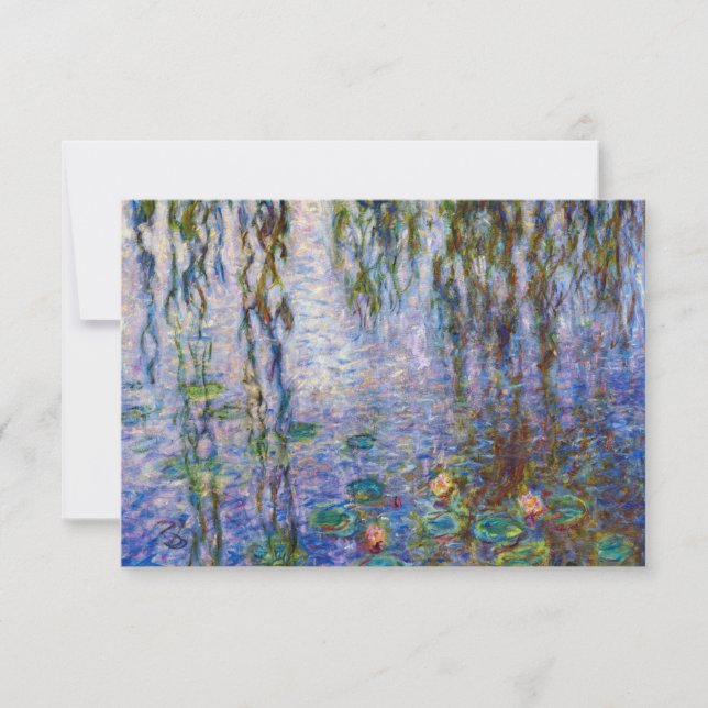 Claude Monet - Water Lilies Thank You Card (Front)