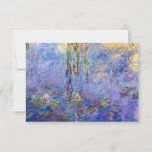 Claude Monet - Water Lilies Thank You Card<br><div class="desc">Water Lilies / Nympheas by Claude Monet in 1916-1919</div>