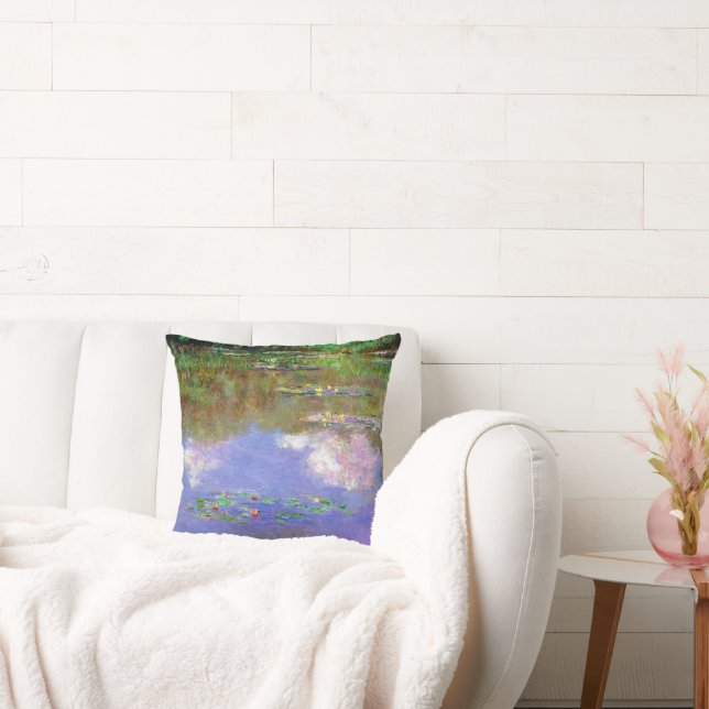 Claude Monet - Water-Lilies, The Clouds, Throw Pillow (Couch)