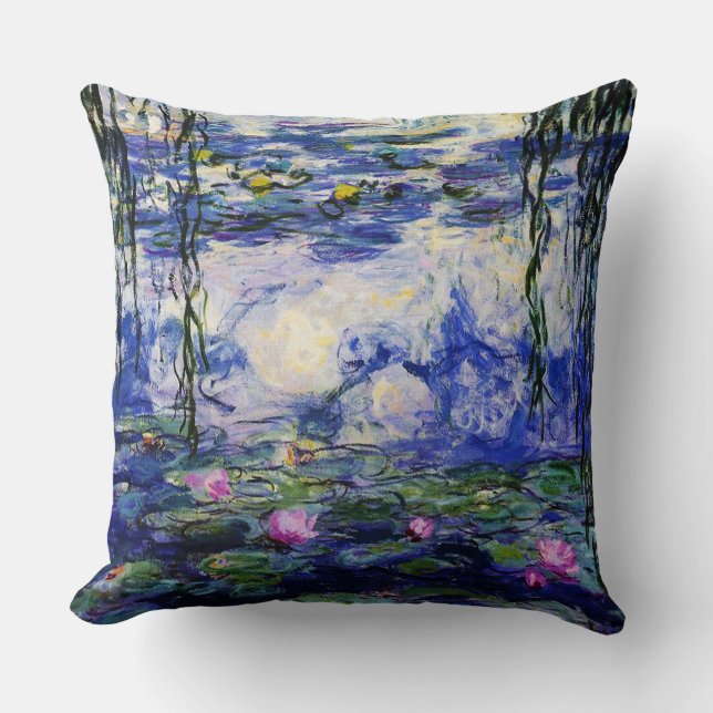 Claude Monet-Water-Lilies Throw Pillow (Front)