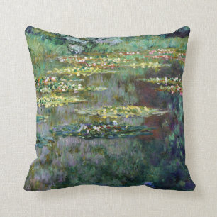 Claude Monet Water Lilies Throw Pillow