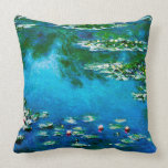 Claude Monet-Water-Lilies Throw Pillow<br><div class="desc">Water-Lilies is a lovely landscape masterpiece made by Claude Monet (1840 - 1926) in 1906.Its nuances of blue, green and yellow makes it a lovely pillow for fans of Claude Monet.</div>