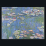 Claude Monet // Water Lilies Tissue Paper<br><div class="desc">Water Lilies is a series of approxiamately 250 oil paintings by French Impressionist Claude Monet (1840-1926). The paintings depict Monet's flower garden at Giverny and were the main focus of Monet's artistic production during the last thirty years of his life.</div>