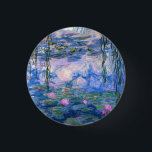 Claude Monet Water Lilies Vintage Floral HD Art<br><div class="desc">Claude Monet Water Lilies Vintage Floral HD Art Button.
Water Lilies painting by Claude Monet. Painted between 1916-1919.</div>