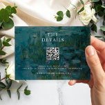 Claude Monet Water Lilies Wedding Enclosure Card<br><div class="desc">Create your own personalized wedding enclosure cards featuring Claude Monet Water Lilies painting.</div>