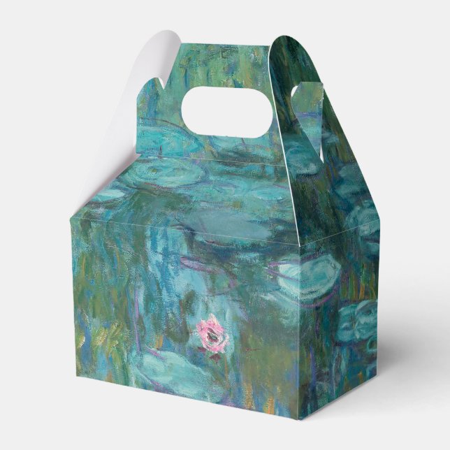 Claude Monet Water Lilies Wedding Favor Box (Front Side)