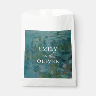 Claude Monet Water Lilies Wedding Favour Bag