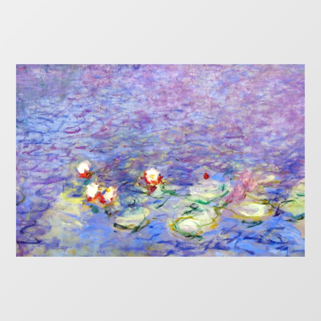 Claude Monet - Water Lilies Window Cling (Sheet)
